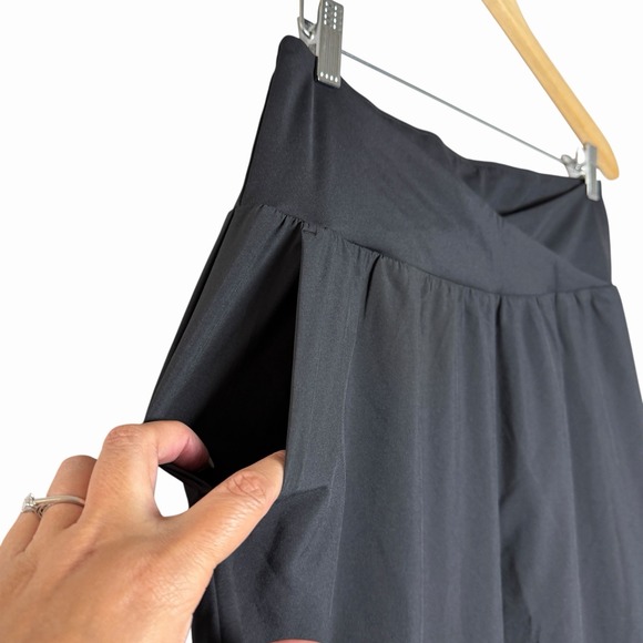 Halara Womens Breezeful High Waisted Crossover Resort Pants L Petite Black - Picture 7 of 12